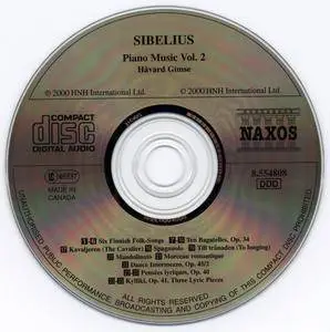 Jean Sibelius - Piano Music Vol. 2 - Havard Gimse (2000) {Naxos 8.554808}