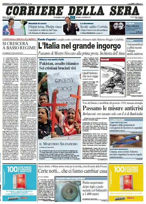 Il Corriere della Sera (02-08-09)