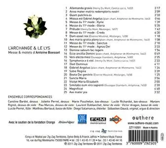 Sébastien Daucé, Ensemble Correspondances - L'Archange & le Lys: Messe & motets d'Antoine Boesset (2011)