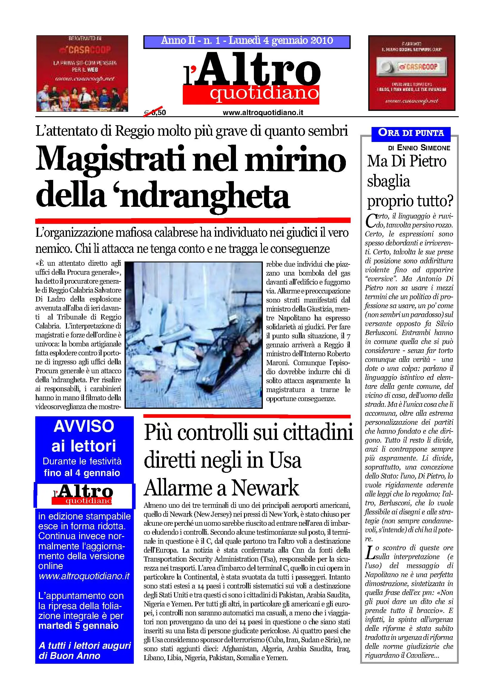 Altro Quotidiano 04.01.2010