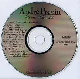 Andre Previn - Previn At Sunset (1945-1946) {1201 Music-Black Lion 9029-2 rel 2001}