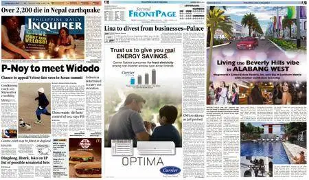 Philippine Daily Inquirer – April 27, 2015