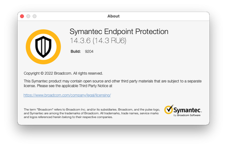 Symantec Endpoint Protection 14.3.9204.6000 Multilingual macOS