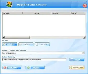 Magic iPod Video Converter ver.7.9.5.3