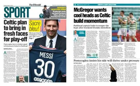 The Herald Sport (Scotland) – August 12, 2021
