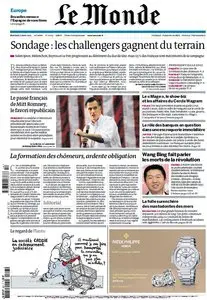 Le Monde du Mercredi 7 Mars 2012
