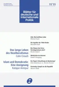 Blätter für deutsche und internationale Politik No 11 2011