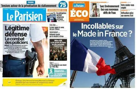 Le Parisien + Supplement Eco - Lundi 7 Novembre 2016