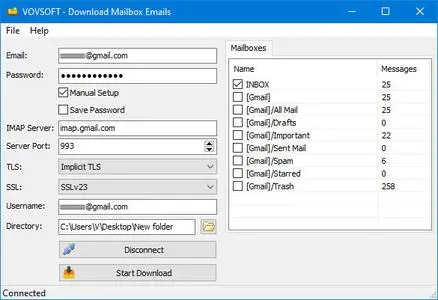 VovSoft Download Mailbox Emails 2.0