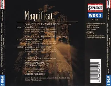 Michael Schneider, La Stagione Frankfurt - Carl Philipp Emanuel & Johann Christian Bach: Magnificat (2002)