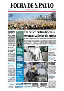 Jornal Folha de São Paulo - 29 de julho de 2013 - Segunda