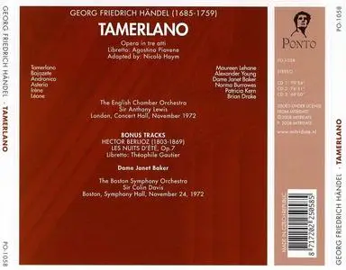 Anthony Lewis, The English Chamber Orchestra, Janet Baker - George Frideric Handel: Tamerlano (2008)