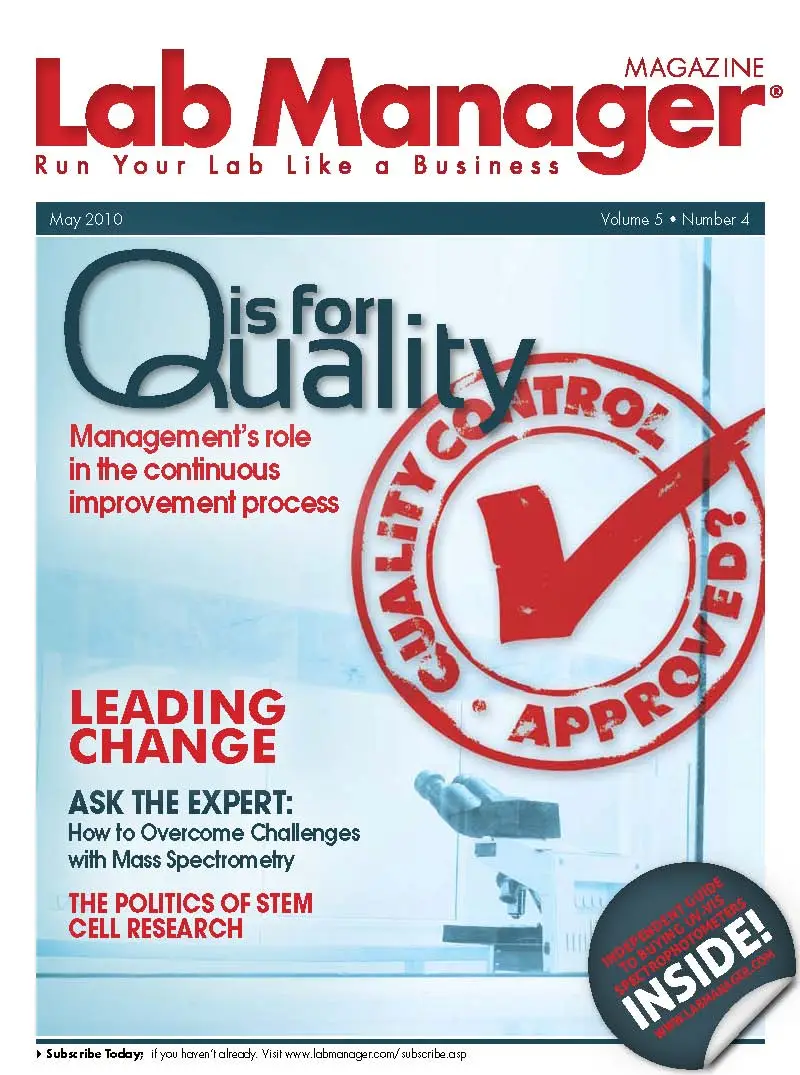 Lab Manager Magazine - May 2010
