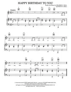 Happy Birthday To You (Piano-Vocal-Guitar)
