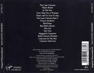 Jimmy Webb & America - The Last Unicorn: Original Soundtrack (1982) [Re-Up]