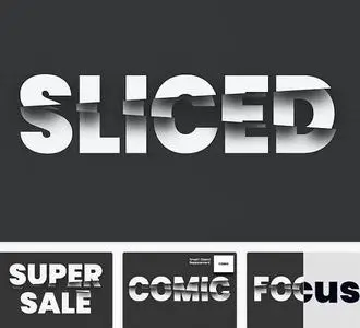 Sliced Text Effect - KCEXY5M