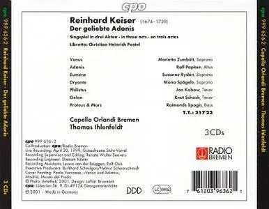 Thomas Ihlenfeldt, Capella Orlandi Bremen - Reinhard Keiser: Der Geliebte Adonis (2001)