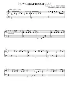How great is our god - Chris Tomlin (Piano Solo)