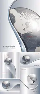 Silver Business Backgrounds Vector