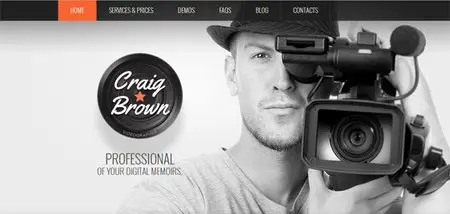 TemplateMonster - White & Black Photographer Portfolio Theme for WordPress v3.x