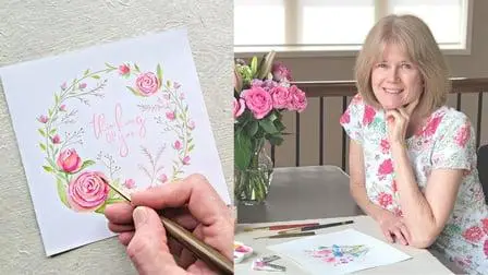 Paint A Simple Rose In Watercolor: Create Your Own Beautiful Greeting Card