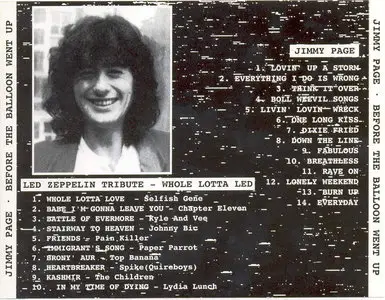 Jimmy Page / VA - Before The Balloon Went Up / Led Zeppelin Tribute - Whole Lotta Led (1998)