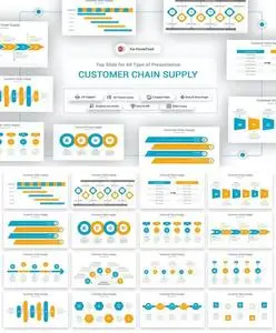 Customer Chain Process PowerPoint Template