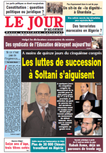 Le Jour d'Algérie - Dimanche 14 Avril 2013