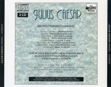 Ferdinand Leitner, Münchener Philharmoniker - George Frideric Handel: Giulio Cesare / Julius Caersar (1993)