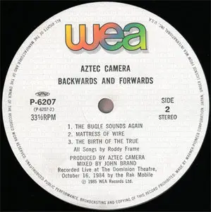 Aztec Camera - Backwards And Forwards (Warner-Pioneer Corp. P-6207) (JP 1985) (Vinyl 24-96 & 16-44.1)