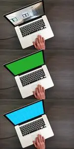 Laptop Overhead Mockup Template