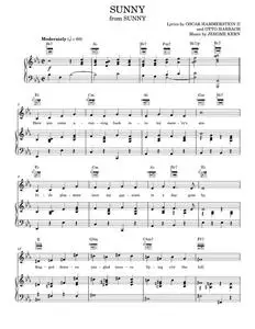 Sunny - Jerome Kern (Piano-Vocal-Guitar)
