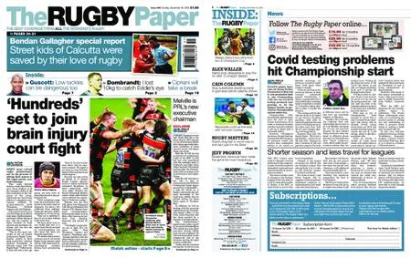 The Rugby Paper – December 20, 2020