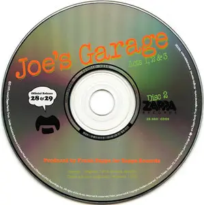 Frank Zappa - Joe's Garage. Acts 1, 2 & 3 (1979) [2CD] {2012 UMe Remaster}