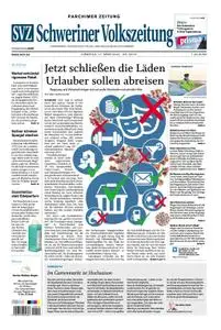 Schweriner Volkszeitung Parchimer Zeitung - 17. März 2020