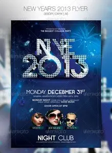 GraphicRiver New Year's 2013 Flyer