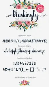 Blushingly Typeface - Wedding Font
