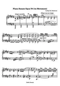 BeethovenLv - Sonata No. 24 (1st Movement: Adagio cantabile)