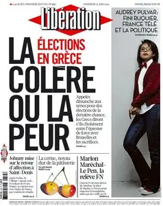 Libération du Vendredi 15 Juin 2012