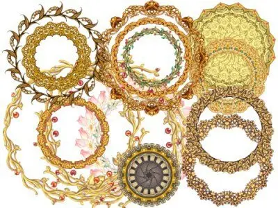 15 Decoration PSD frames.Part 2
