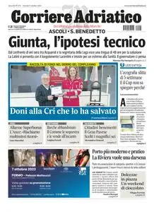 Corriere Adriatico Ascoli - 5 Ottobre 2023