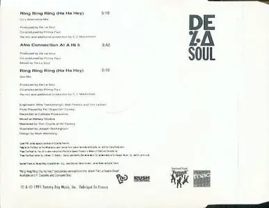 De La Soul - Ring Ring Ring (Remix) (Germany CD5) (1991) {Tommy Boy Music/EastWest}
