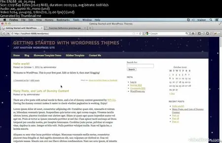 Getting Started with Themes in WordPress (2012)