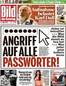 Bild am Sonntag, 13. April 2014