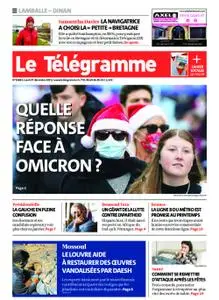 Le Télégramme Dinan - Dinard - Saint-Malo – 27 décembre 2021