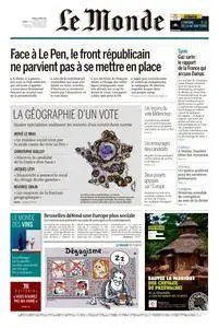 Le Monde du Jeudi 27 Avril 2017