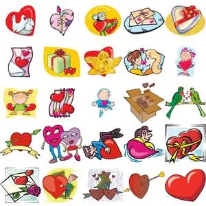 The Valentine's day - Vector Clipart 