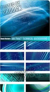Abstract technical background 3 - Stock Vector