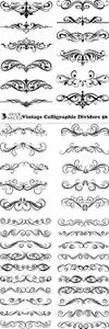 Vectors - Vintage Calligraphic Dividers 56
