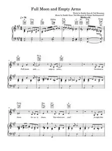 Full Moon And Empty Arms - Bob Dylan (Piano-Vocal-Guitar (Piano Accompaniment))